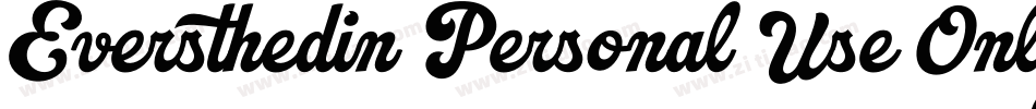 Eversthedin Personal Use Only字体转换